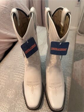 Durango White Western Boot